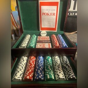 Premium Poker Chip Set with Cards